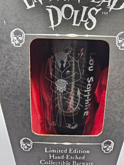 Living dead doll collectors etched glasses