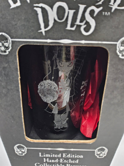 Living dead doll collectors etched glasses
