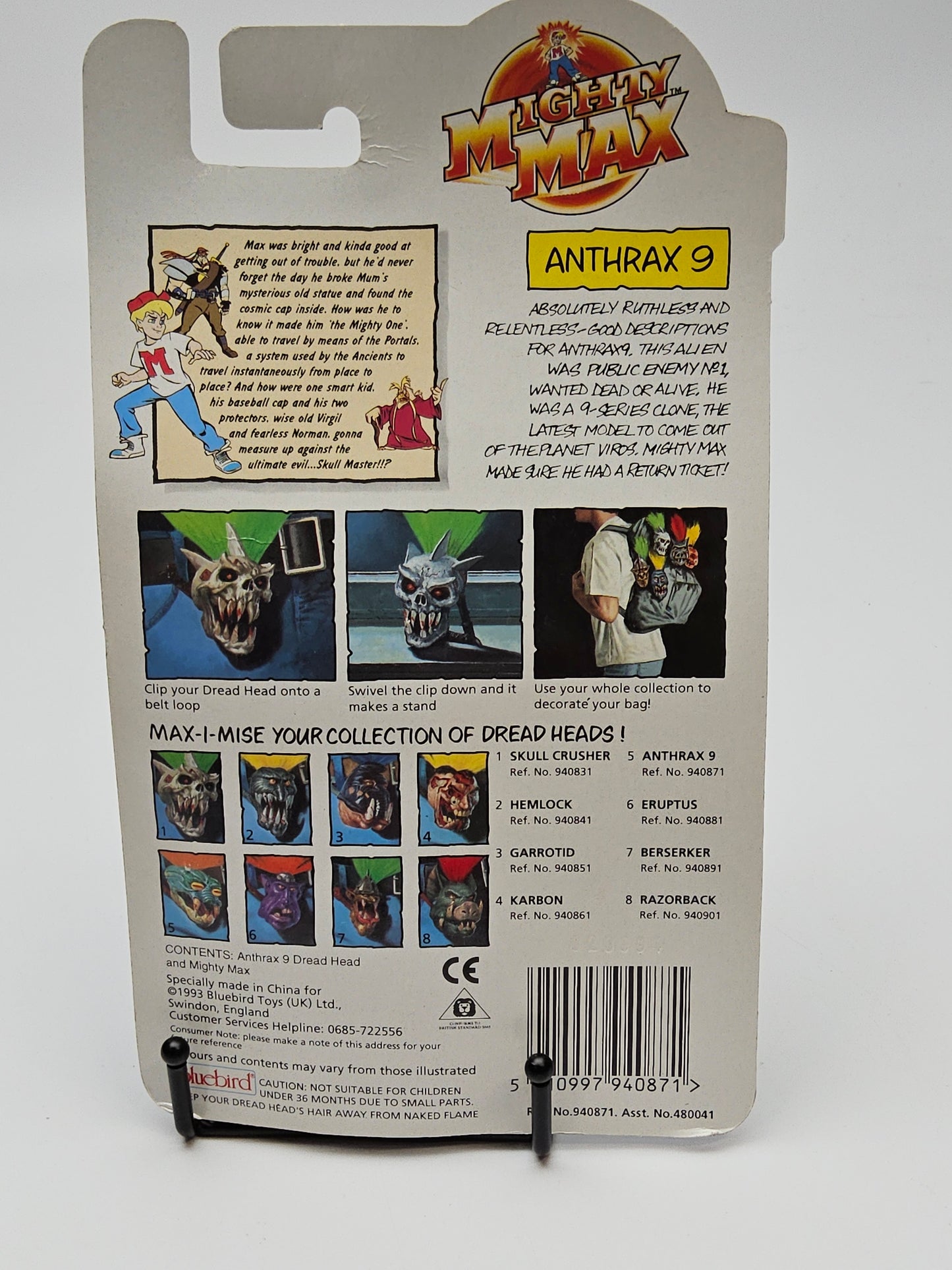 Mighty max dread head sealed anthrax 9