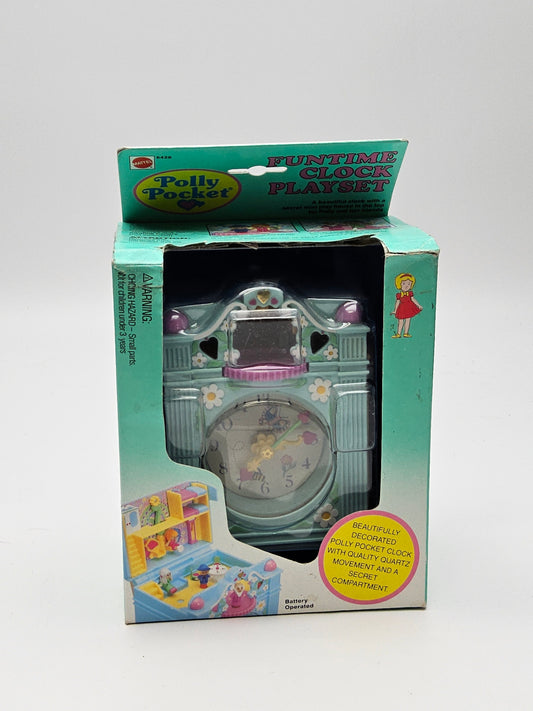 Polly pocket clock 100% complete with original packaging (working)