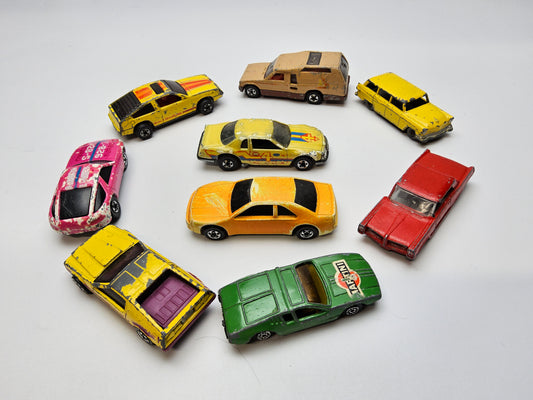 Group of die cast cars