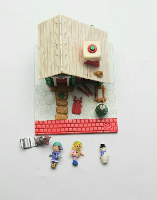 Polly pocket christmas chalet 100% complete