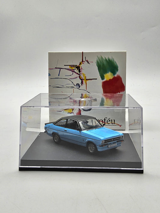 Blue ford escort mark 2 mexico RS in presentation case