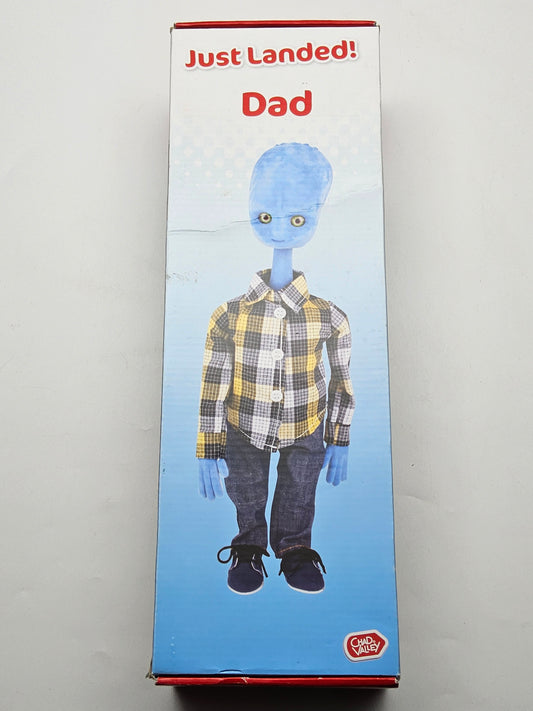 Just Landed Dad figure with box.