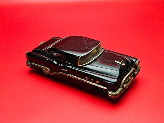 Rare vintage 1950s mitsuhashi buick sedan pullback motorised friction tin litho