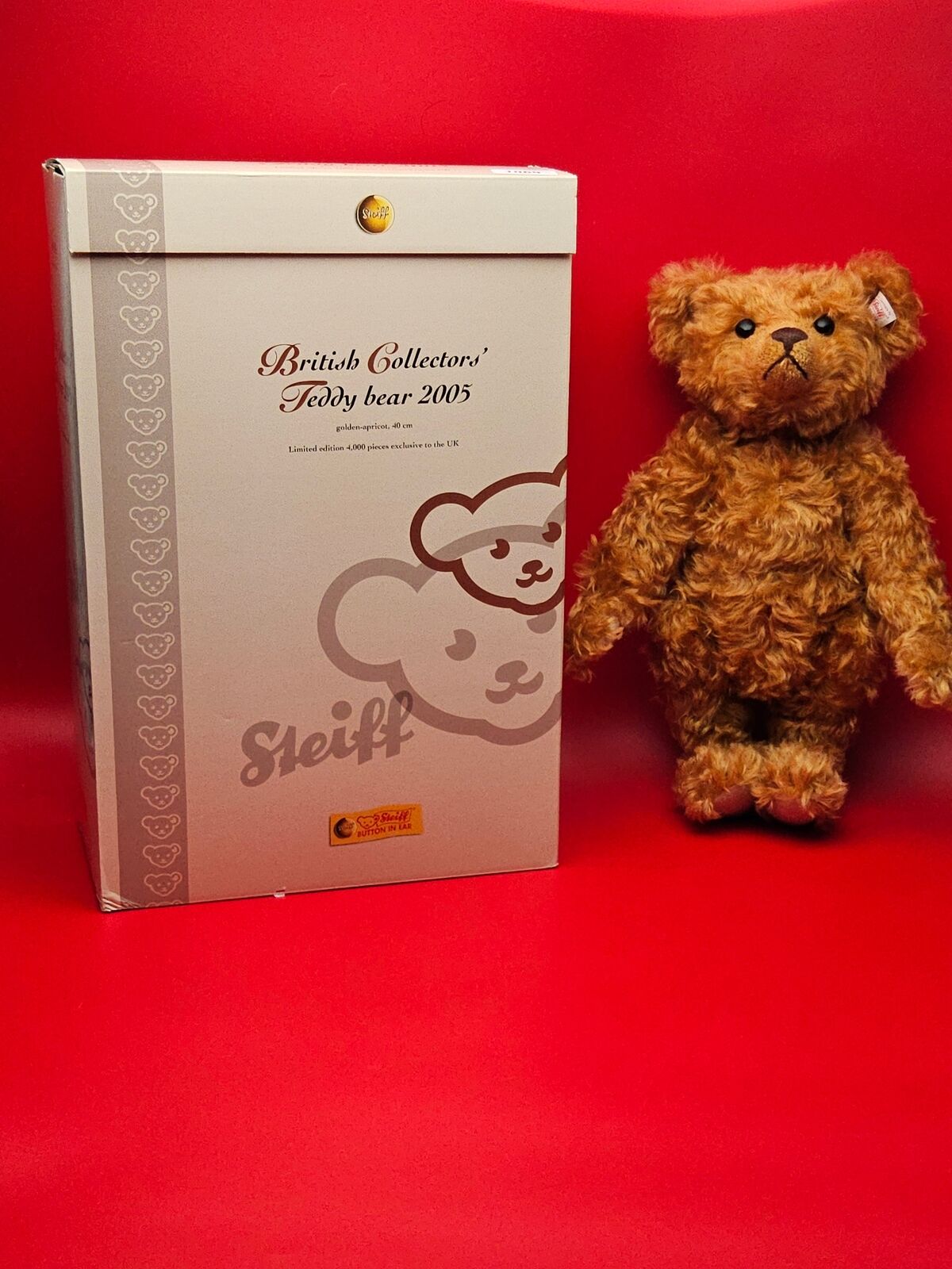 Steiff 2005 Limited edition British collectors bear with original box and paperw