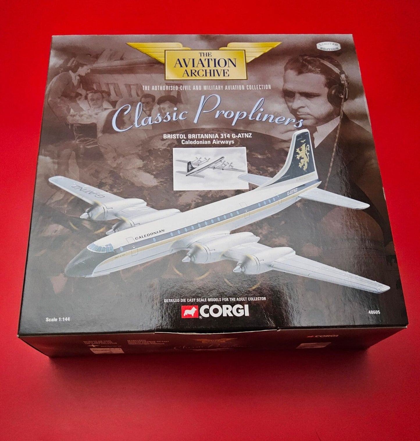 Corgi #48605 avaiation archive Bristol Britannia 314 G-atnz 48605 sealed in orig