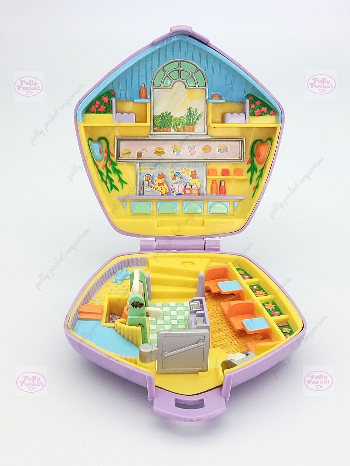 Polly pocket fast food 100% complete