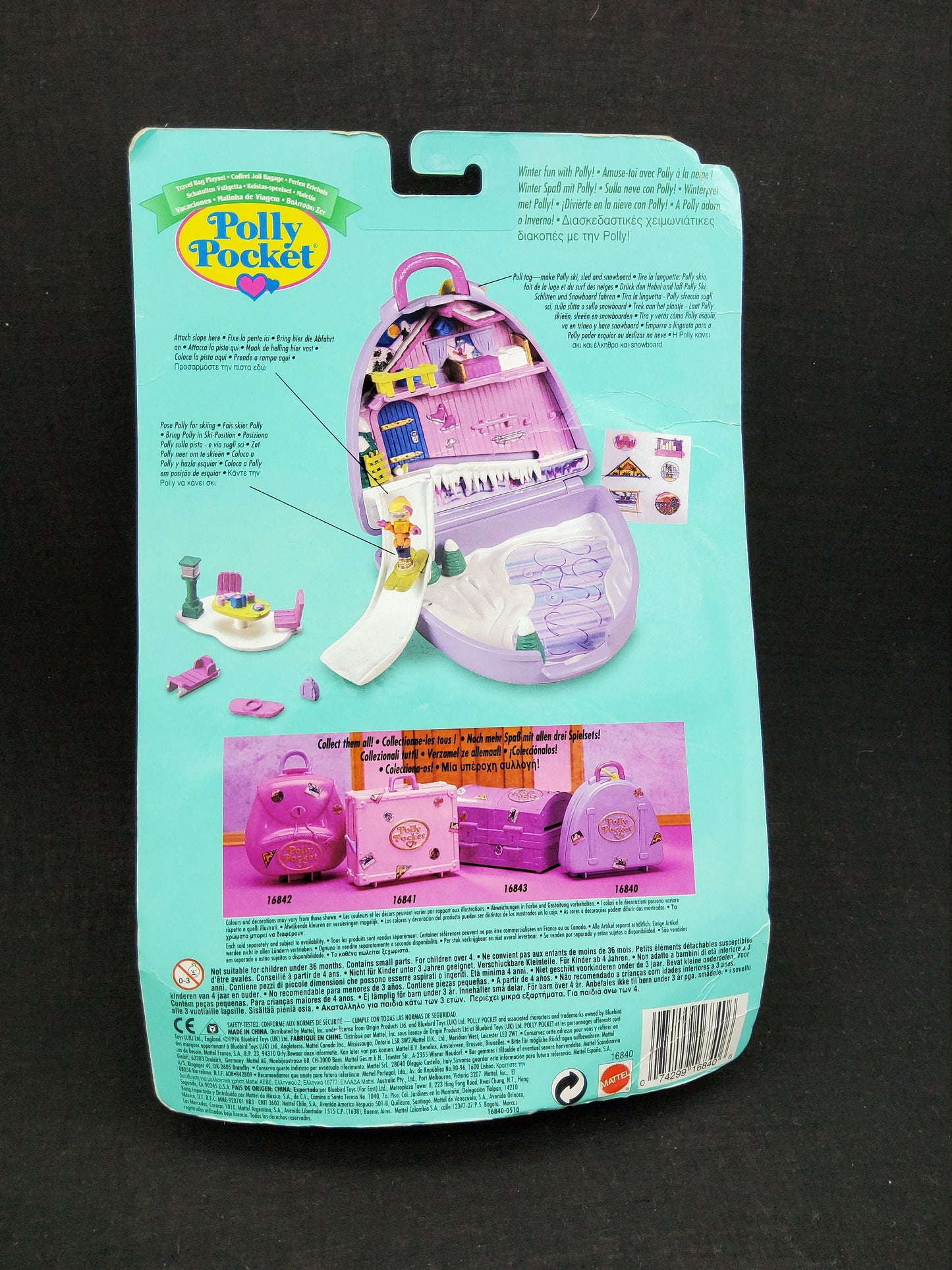 Polly pocket ski vacation sealed in original packaging