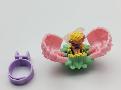 Polly pocket secret rose fairy ring 100% complete