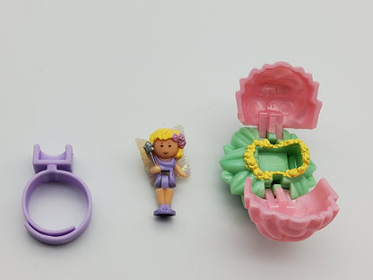 Polly pocket secret rose fairy ring 100% complete