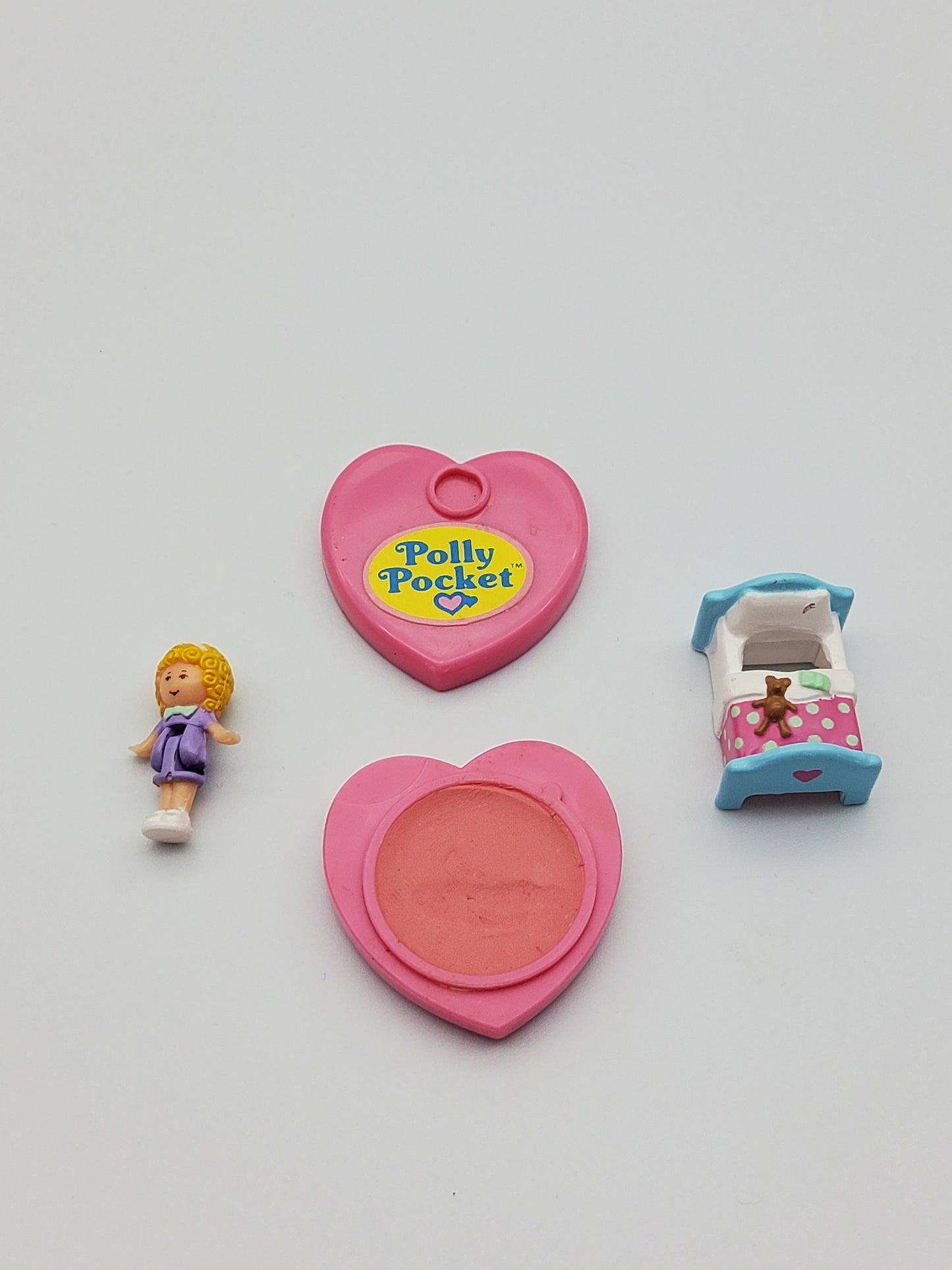 ULTRA RARE polly pocket pretty me blusher 100% complete