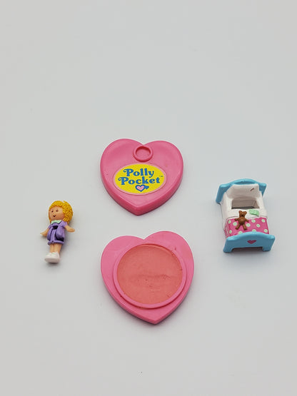 ULTRA RARE polly pocket pretty me blusher 100% complete