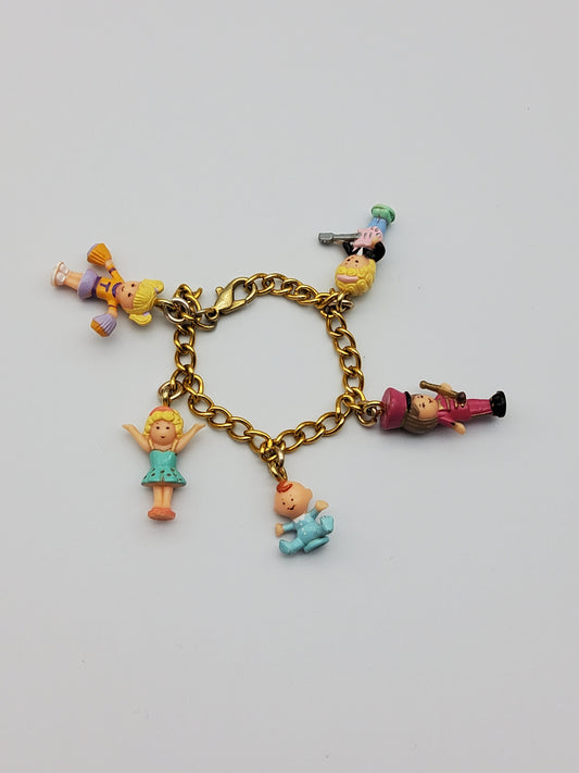 Polly pocket charm bracelet 100% complete