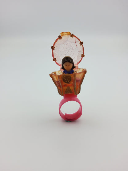 Polly pocket Pixie rose dream ring 100% complete