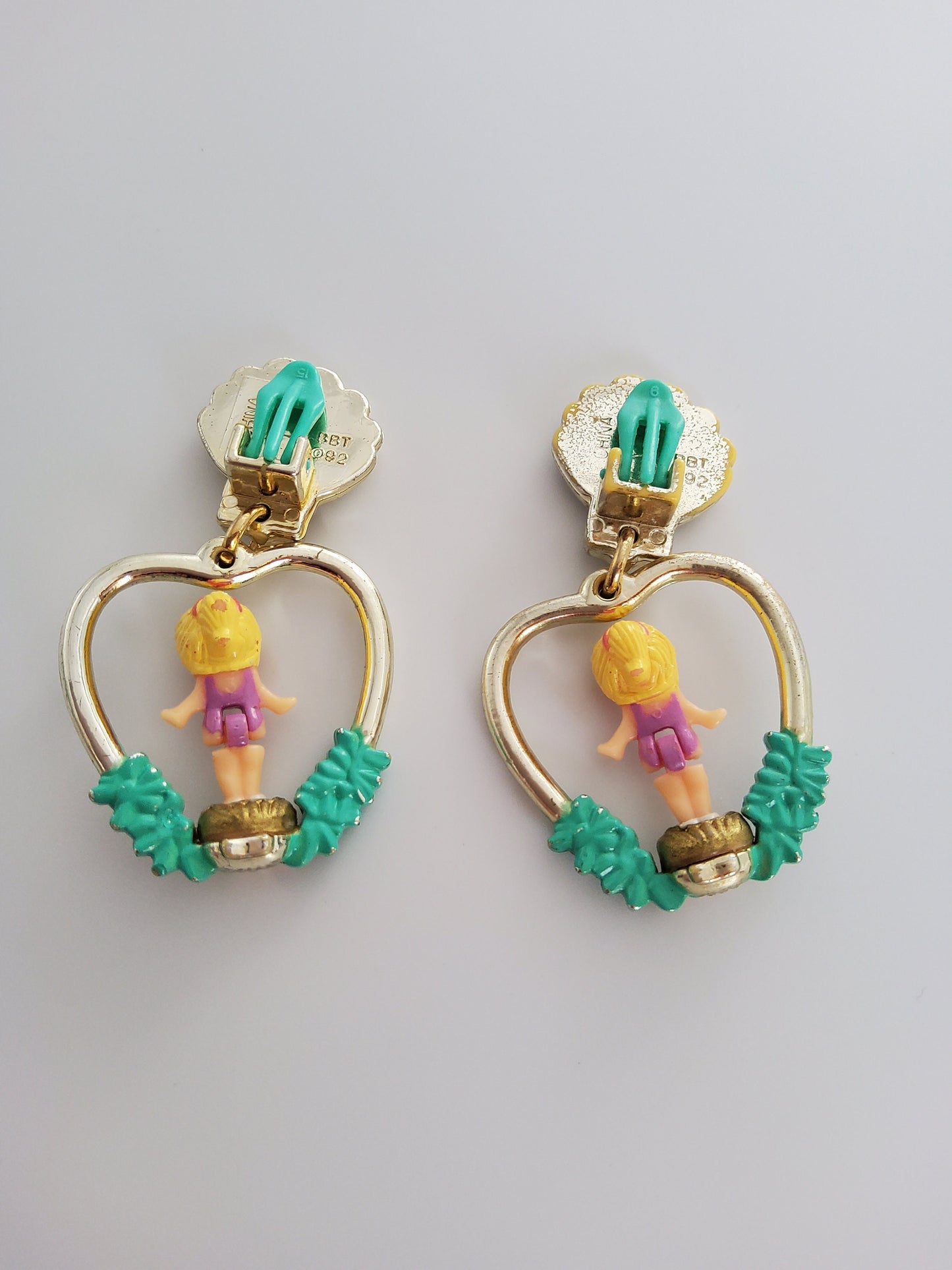 Polly pocket golden dream swing earrings