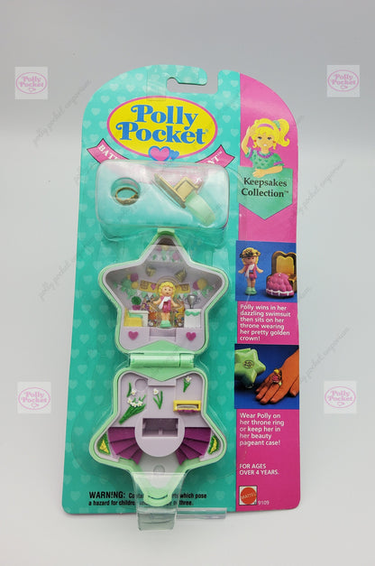 RARE Polly pocket beauty pageant ring case sealed in original packaging