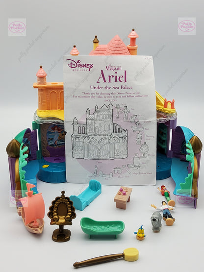 Polly pocket type little mermaid under the sea castle with characters and accessories