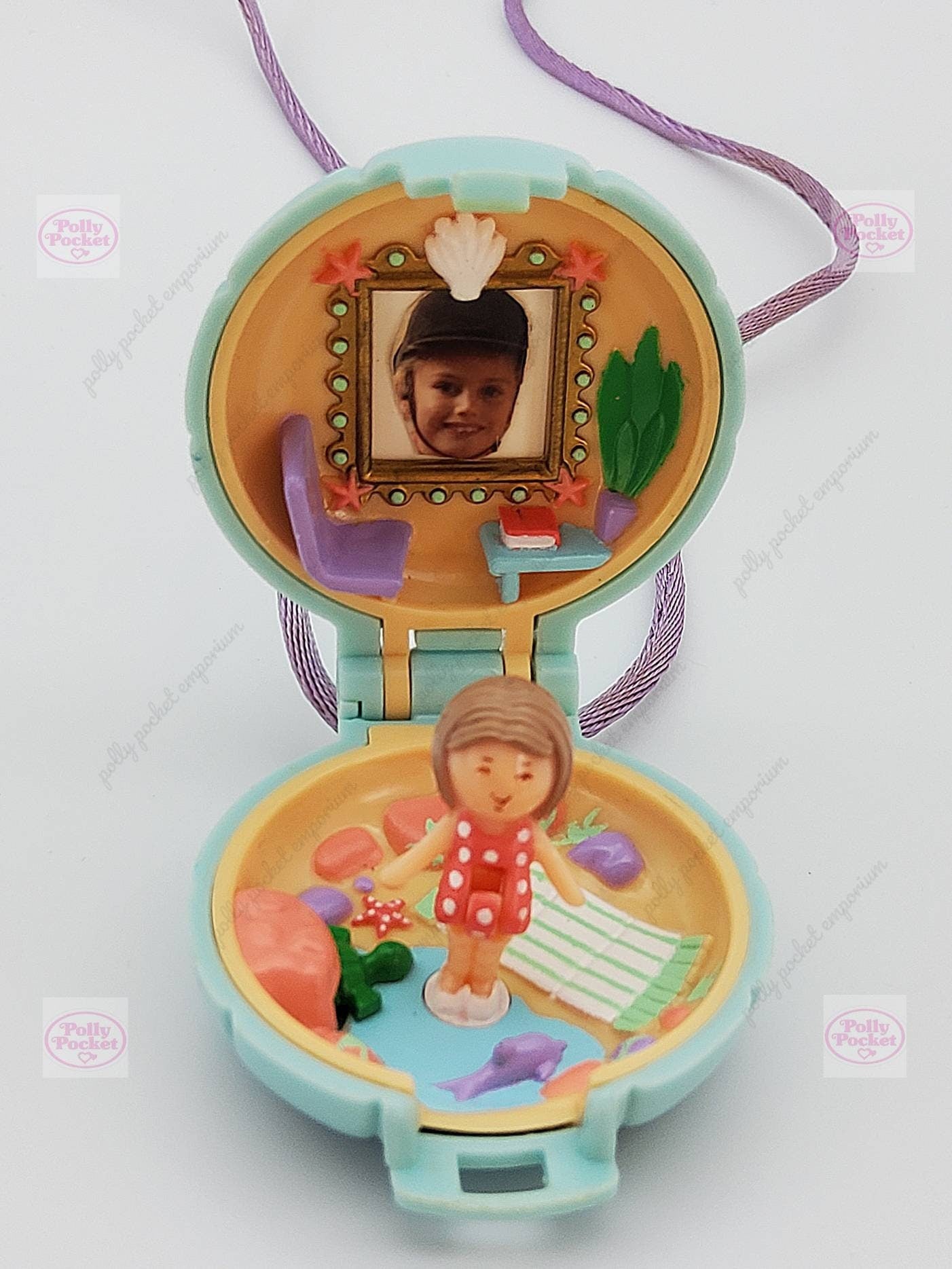 Polly pocket little Lulu seaside locket 100% complete