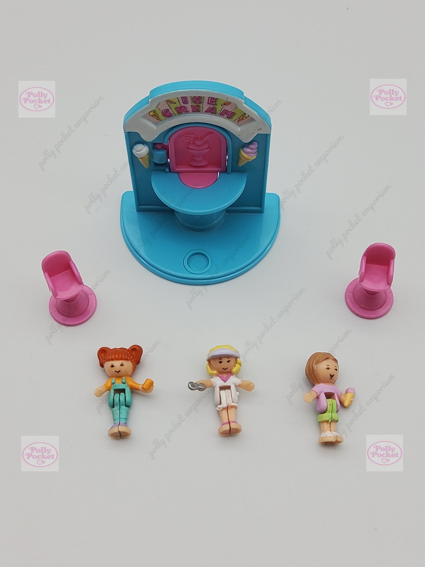 Polly pocket ice cream fun stand 100% complete