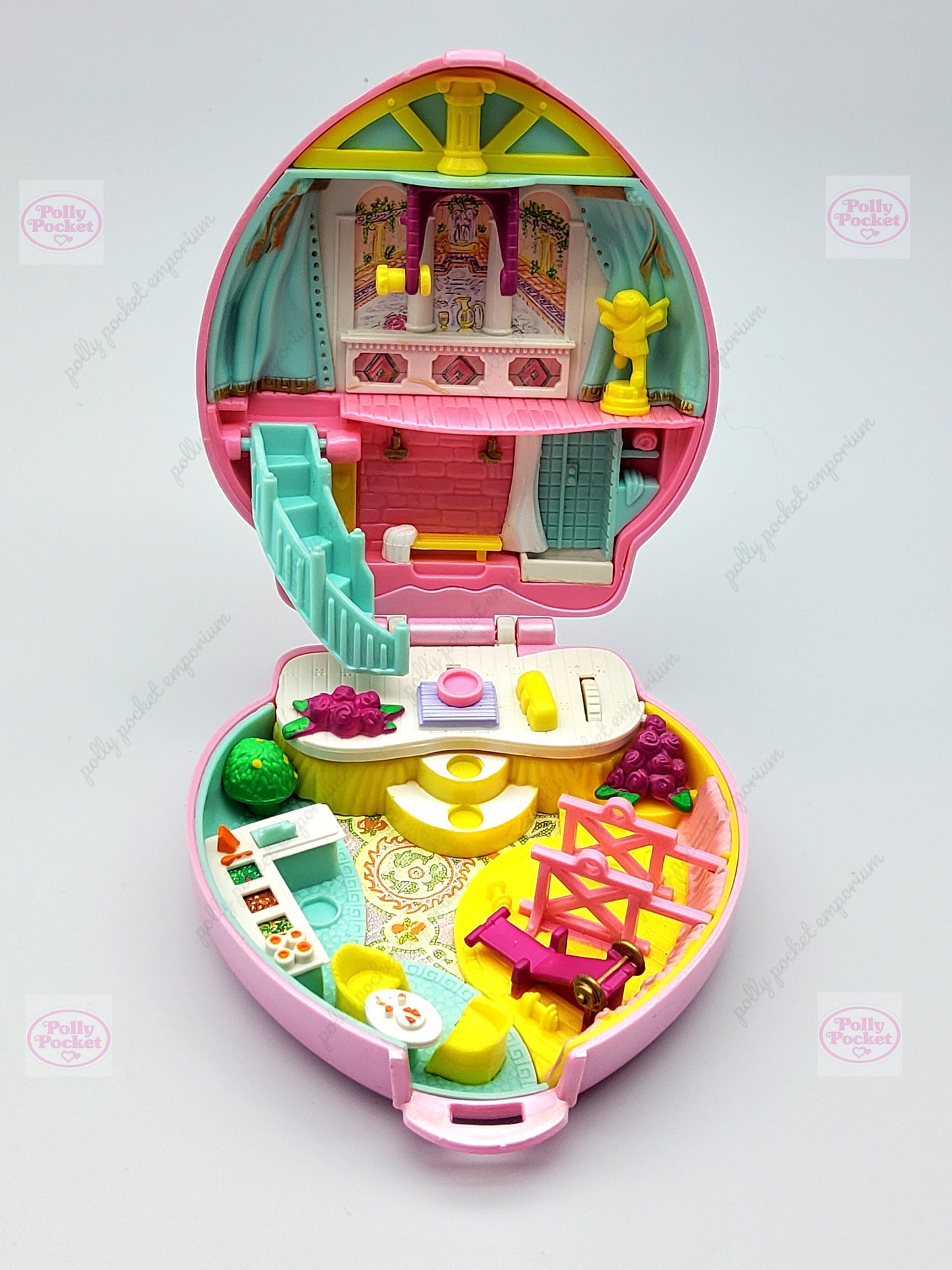 Polly pocket stylin workout with original doll and brush