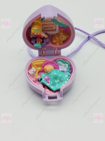 RARE Polly pocket baby and blanket locket 100% complete
