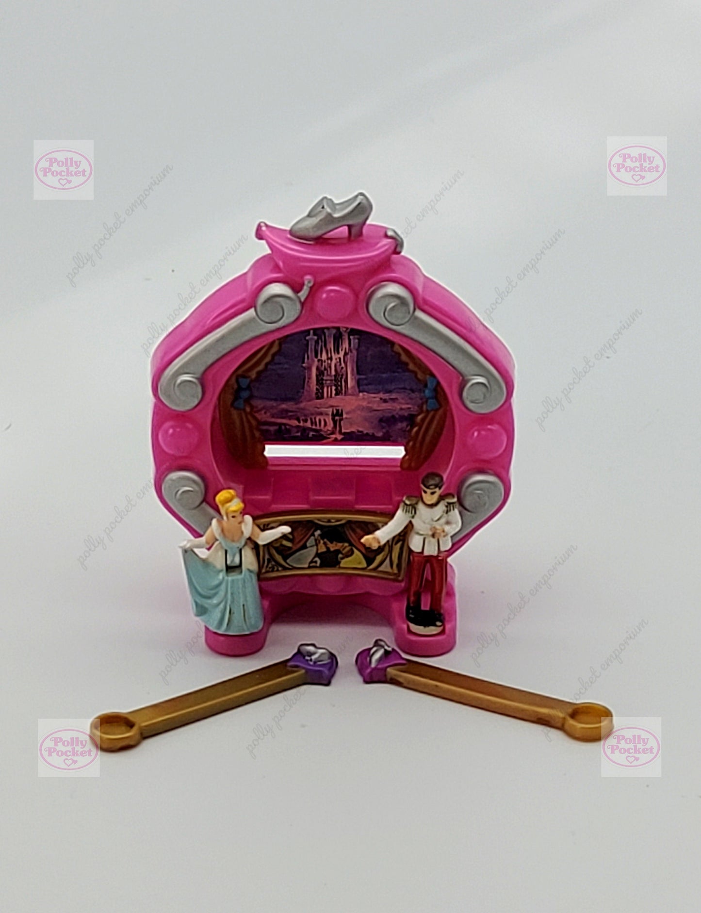 ULTRA RARE Polly pocket Cinderella showtimes stories 100% complete