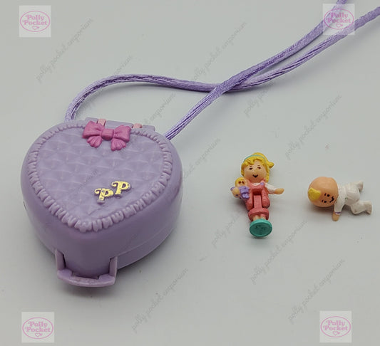 RARE Polly pocket baby and blanket locket 100% complete