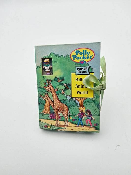 RARE Polly pocket safari pop up book 100% complete