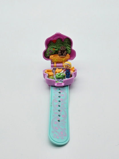 Polly pocket polly loves bear bracelet compact 100%complete