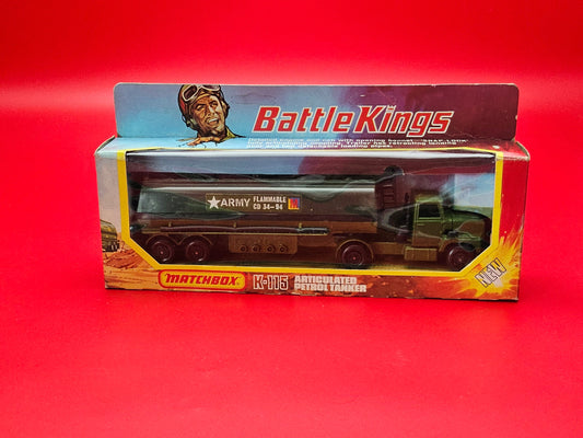 Matchbox battle king petrol tanker sealed in original packaging