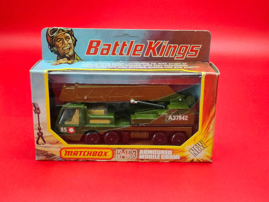 Matchbox battle kings armoured crane sealed in original packaging