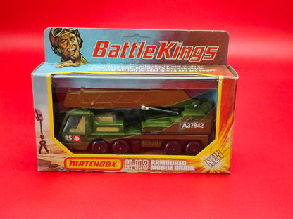 Matchbox battle kings armoured crane sealed in original packaging