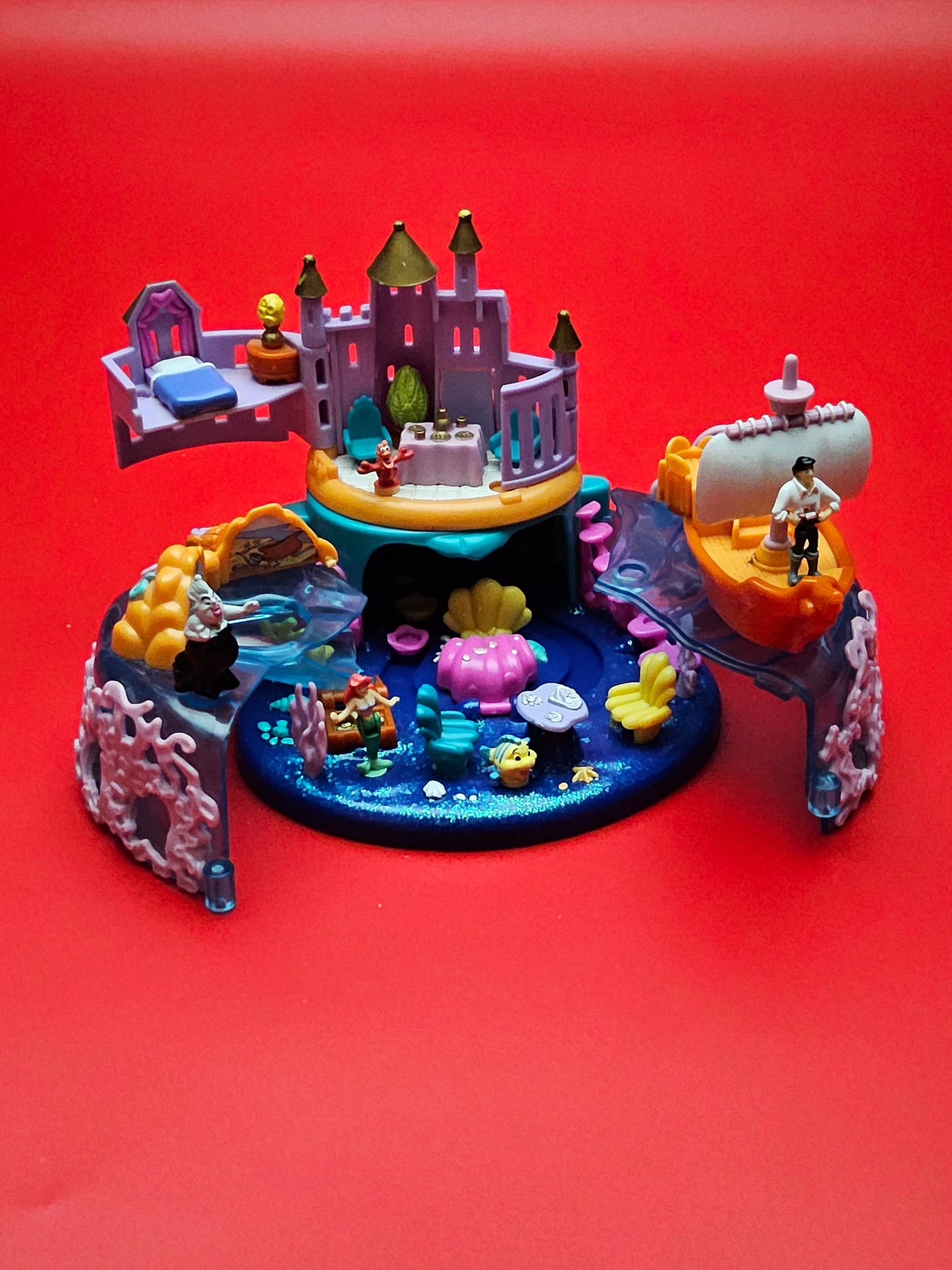 Polly pocket Disney little mermaid under the sea kingdom 100% complete