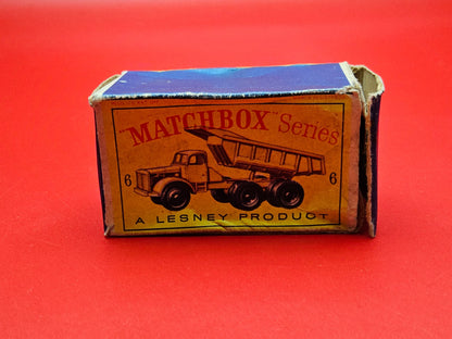 Matchbox number 6 Euclid quarry truck with original box