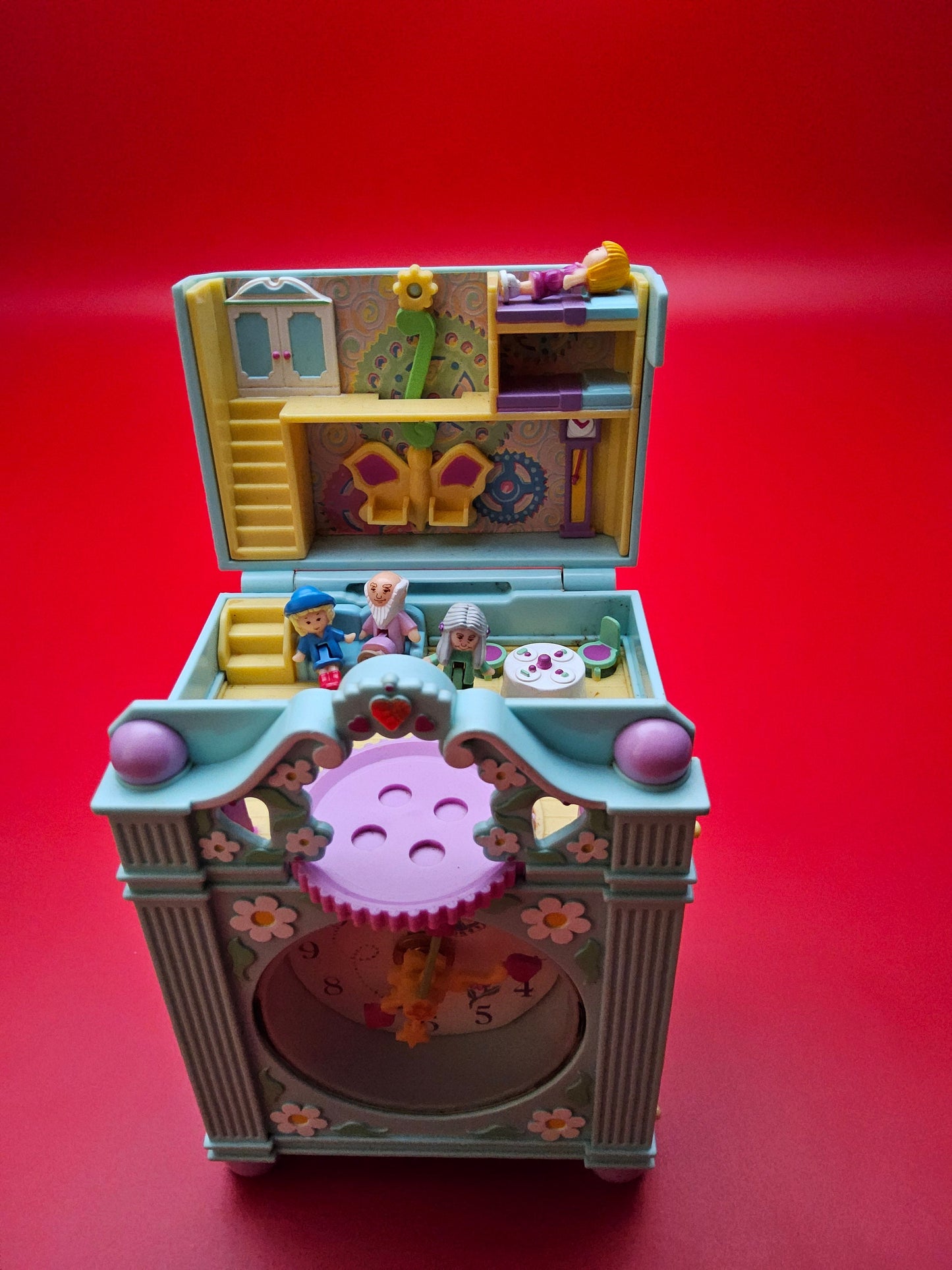 Polly pocket fun time clock 100% complete and working