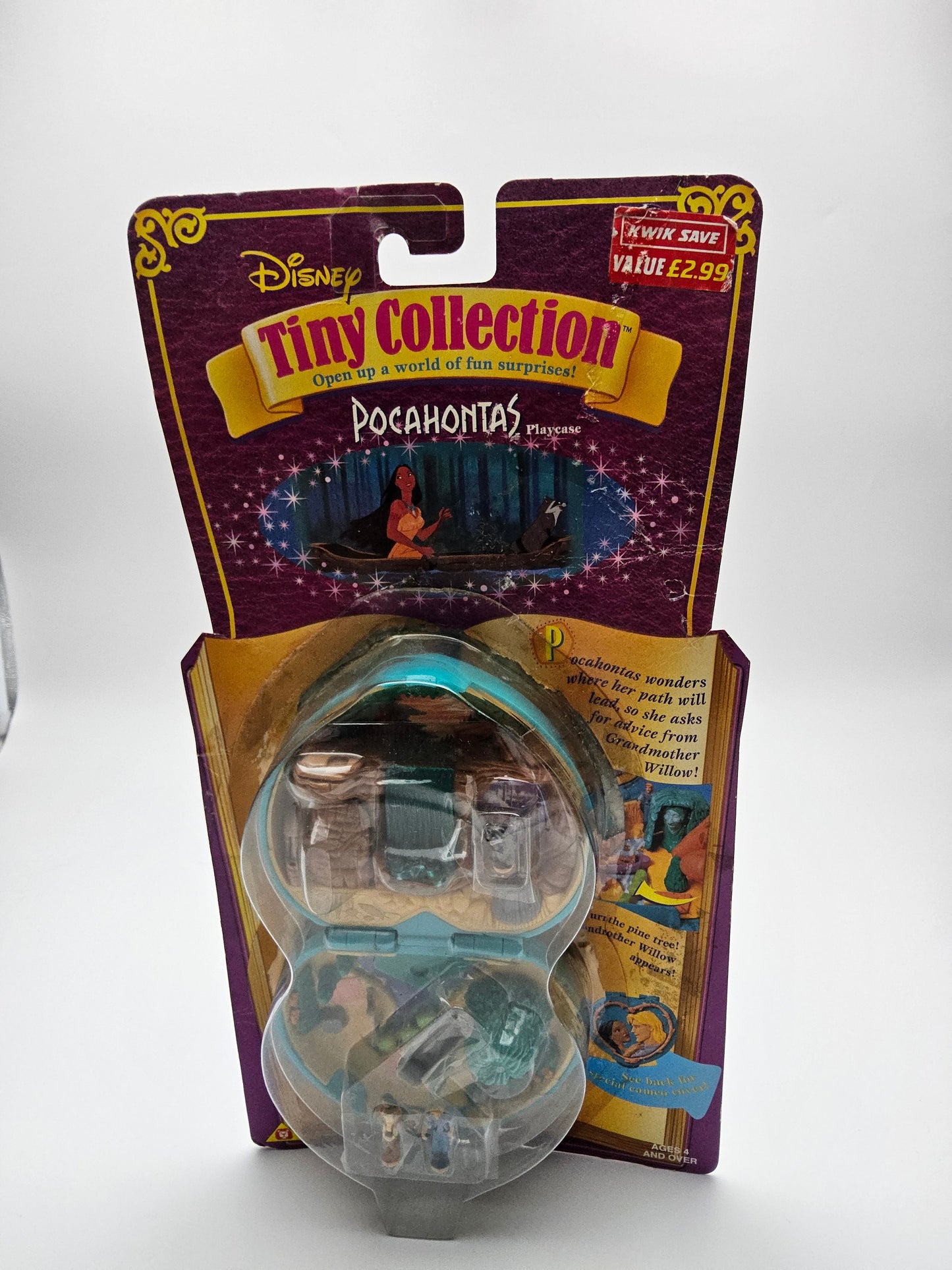 Polly pocket Disney pocahontas compact sealed in original packaging