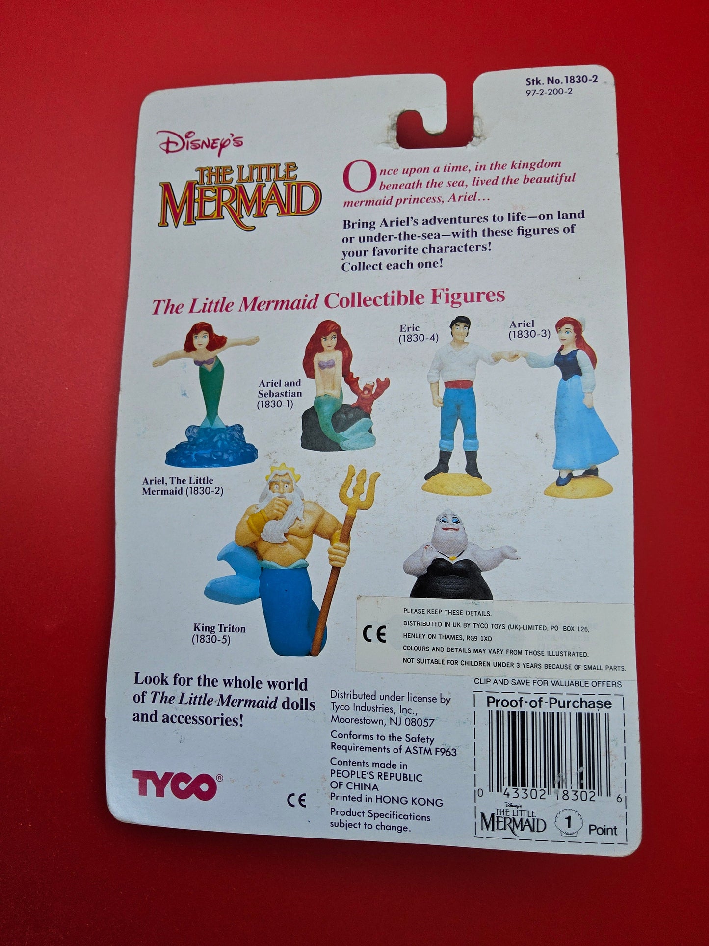 Tyco Little mermaid Ariel combing her hair figure sealed in original packaging