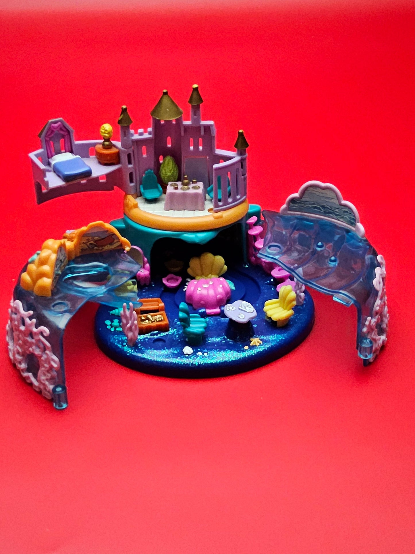 Polly pocket Disney little mermaid under the sea kingdom 100% complete