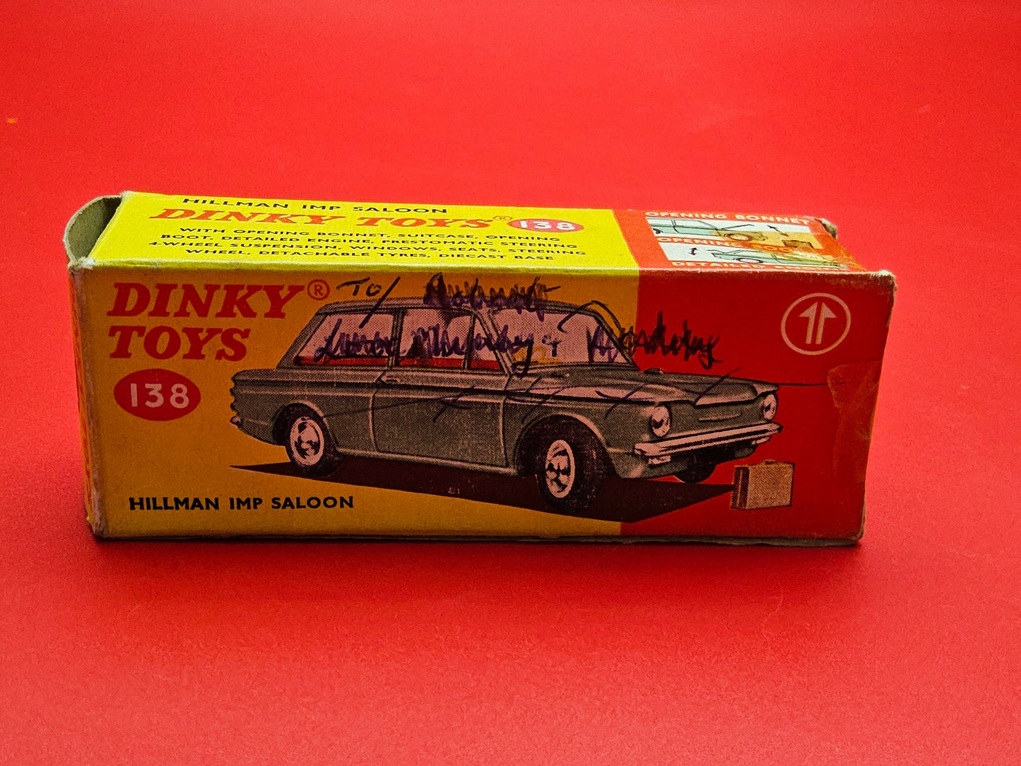 Dinky number 138 Hillman Imp with original luggage and box