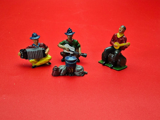 Timpo lead figure cowboy set 4 piece