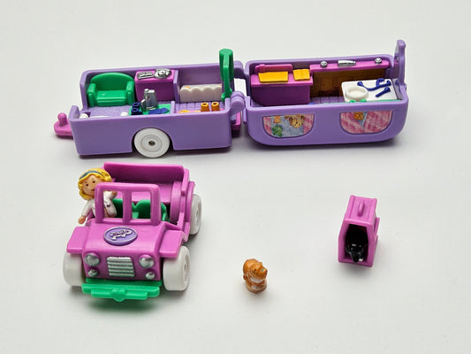 RARE polly pocket vets on the go 100% complete