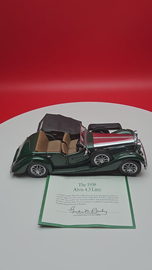 Franklin mint 1938 Alvis 4.3 litre with original box