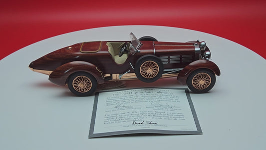 Franklin mint 1924 Hispano Suiza Tulipwood with original packaging